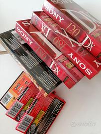 Musicassette videocassette vergini nuove