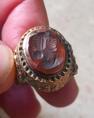 vecchio anello sigillo afhgano mm 17,8
