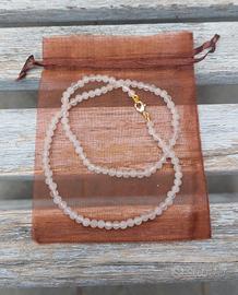 Collana Quarzo Rosa 
