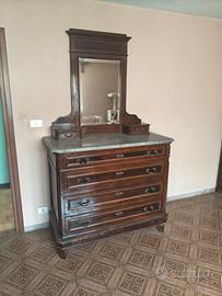 Cassettiera a specchio antiquariato