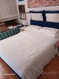letto matrimoniale con rete e materasso