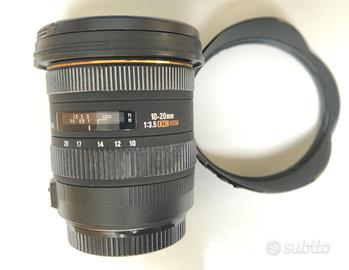 Obiettivo SIGMA 10-20 f3.5 per Canon