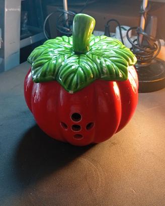 Pomodoro di porcellana porta aglio
