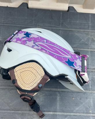 Casco e maschera sci Salomon.