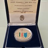 MEDAGLIA COMMEMORATIVA CAMPIONI D'ITALIA NAPOLI 86