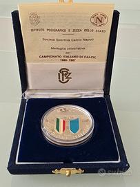 MEDAGLIA COMMEMORATIVA CAMPIONI D'ITALIA NAPOLI 86