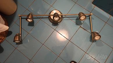 Luci con 5 faretti - lampada 