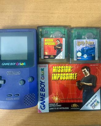 Console Nintendo Game Boy Color Viola + 2 Giochi