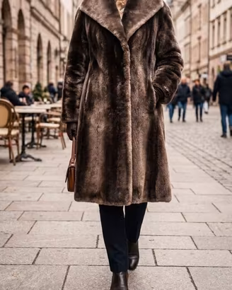 Pelliccia Vera di Castoro Autentica Vintage 