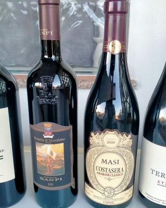 Bottiglie varie vini di pregio 