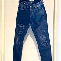 Jeans Zara Man Tg 42 (48 IT) Ripped NERO/GRIGIO