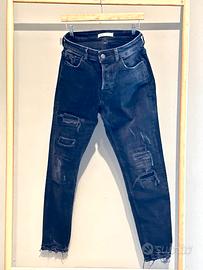 Jeans Zara Man Tg 42 (48 IT) Ripped NERO/GRIGIO