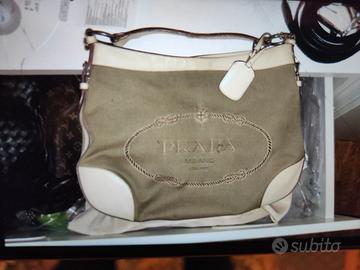 Prada Logo Jacquard Hobo Bag Large - Vintage Origi