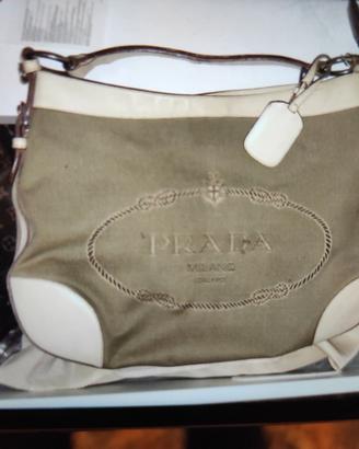 Prada Logo Jacquard Hobo Bag Large - Vintage Origi