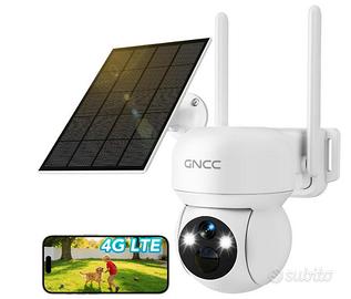 4G LTE Telecamera Esterno Solare con SIM, Rilevame