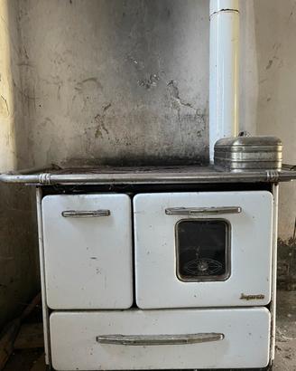 Cucina economica a legna vintage