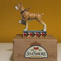 CANE BOXER FIGURA IN CERAMICA