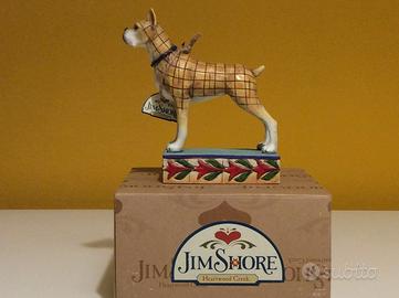 CANE BOXER FIGURA IN CERAMICA