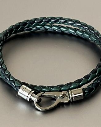 Tod’s braccialetto uomo in pelle a doppio giro