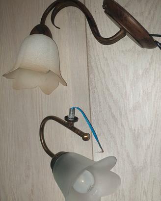 LAMPADA APPLIQUE IN FERRO BATTUTO