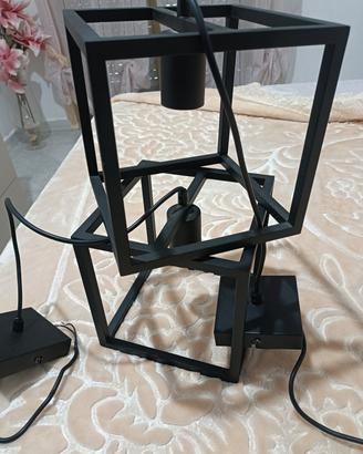 lampadari nero quadrato 