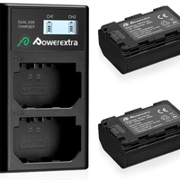 Caricatore + n'2 batterie per Sony Alpha