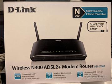 D-Link DSL-2750B Modem Router ADSL2/2+