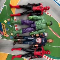 Hulk - Spider Man - Capitan America, Hasbro Marvel
