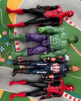 Hulk - Spider Man - Capitan America, Hasbro Marvel