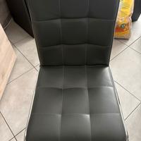 4 sedie ecopelle come nuove