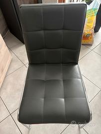 4 sedie ecopelle come nuove