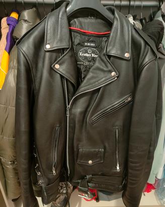 Giacca pelle biker 