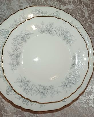 PIATTI GINORI FILO ORO DOPPIE PORTATE X 12+VARI