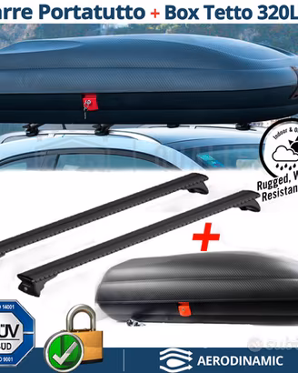 Box Tetto con BARRE Portatutto per Porsche Macan