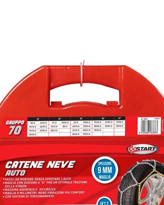 catene da neve star gruppo  70 mai usate