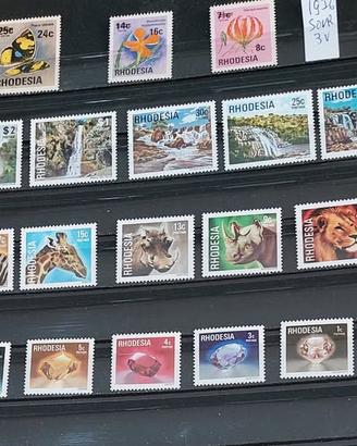 (nu399/402a)Rhodesia -St.Helena sconto 50% def.
