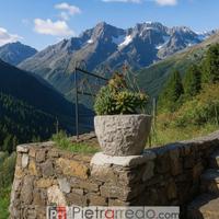 Vaso-fioriera in granito diametro 30 cm