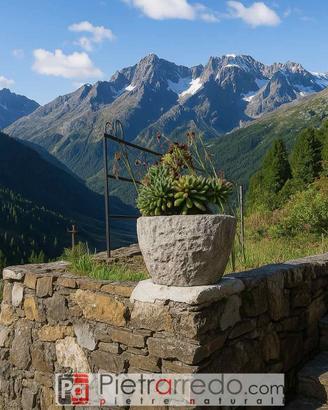 Vaso-fioriera in granito diametro 30 cm