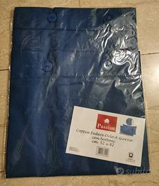 Coppia FEDERE per CUSCINO / GUANCIALE - colore BLU