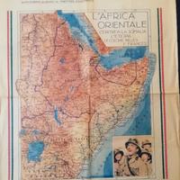 Cartina geografia de "L'Africa Orientale"