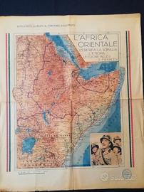 Cartina geografia de "L'Africa Orientale"