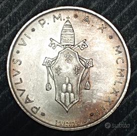 500 Lire argento Paolo V 1972