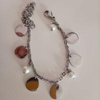 Bracciale Breil acciaio e perle