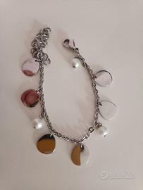 Bracciale Breil acciaio e perle