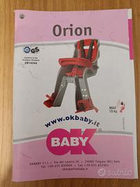 OKBABY Orion Seggiolino Bici Anteriore per Bambini