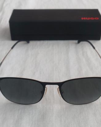 Occhiali sole Hugo Boss Uomo Nero Oro 54mm