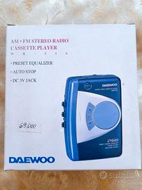 Walkman Daewoo WR-316 Radio Cassette VINTAGE NUOVO