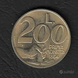 San Marino - moneta circolata da 200 Lire km268 - 