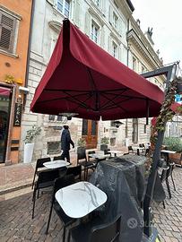 3 ombrelloni colore bordo