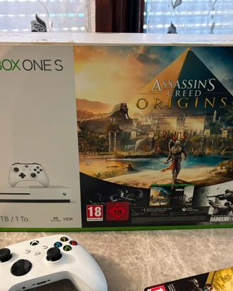 lotto xbox one s con giochi e scatola 
